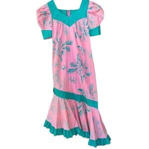 Princess Kaiulani Hawaiian Muumuu sz.4 Retro.